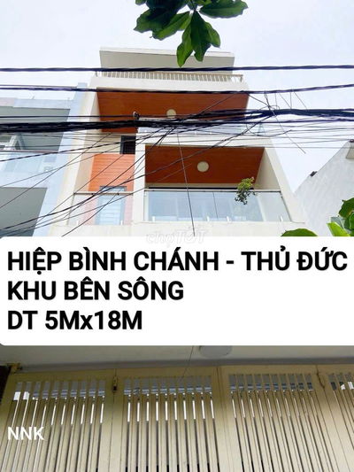 NHÀ PHỐ ĐẸP 5 TẦNG, 90M2, DT: 5MX18M, CÓ THANG MÁY, KHU VEN SÔNG