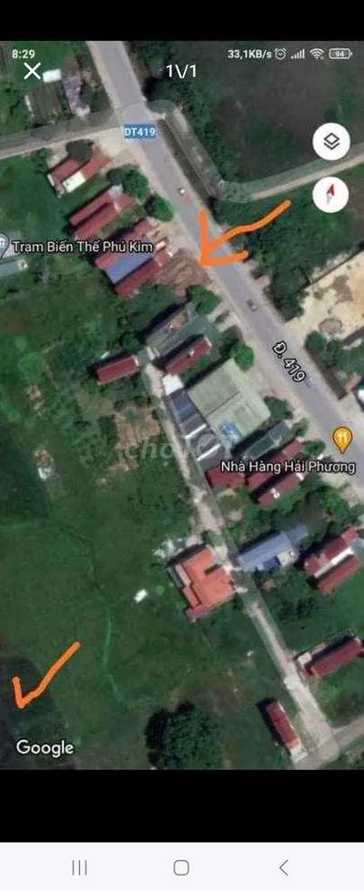 Bán lô đất 2 mặt tiền . 1 mặt đường 419, kinh doanh