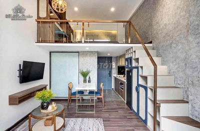cho thuê căn hộ duplex ban công full nội thất mới