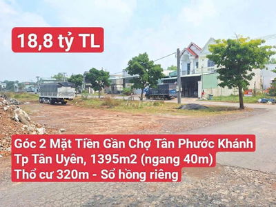Góc 2MT Kho Xưởng Đ. Xe Cont Gần Chợ Tân Phước Khánh P. Tân Khánh HCM