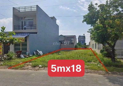 Đất nền full thổ cư 90m2, SHR, MT 14m, KDC Cầu Xáng, Giá 1ty350