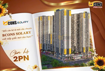 Mua trực tiếp CĐT Bcons Solary ngay Metro 2PN chỉ 1 tỷ 750 - trả trước 15%, 0đ ls đến khi nhận nhà