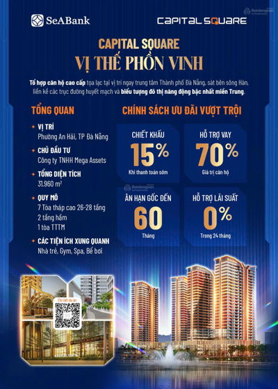 Bán căn hộ Capital Square C6-17-08 1 phòng ngủ View nội khu Giá chỉ 3,76 tỷ