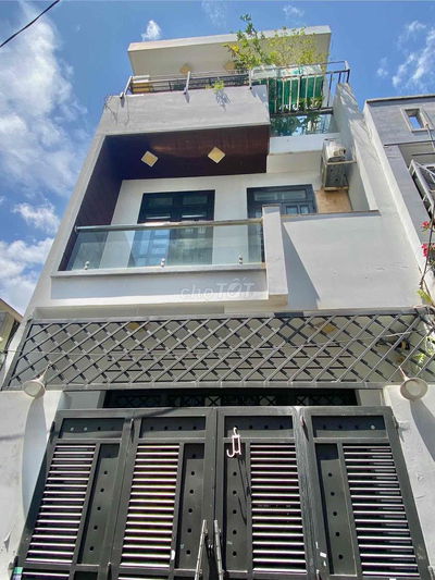 Ngay FPT, Nhà 3 TẦNG, 158M2, 4.5x11.8M—3 Phon, hẻm Ô TÔ, Bình Trị Đông