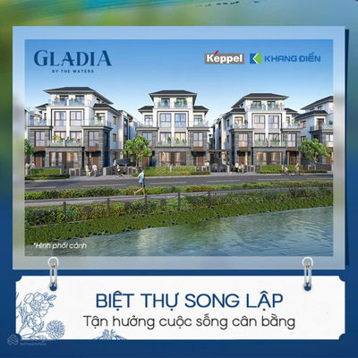 Chính thức Booking mở bán BT tại The Gladia Khang Điền, 300m2, 4PN, 4WC, Q2, HCM