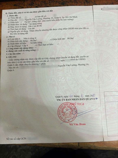 BÁN NHÀ HẺM XE HƠI SÁT MẶT TIỀN NGUYỄN VĂN LUÔNG 5TẦNG 95M2 CHỈ 9xTỶ