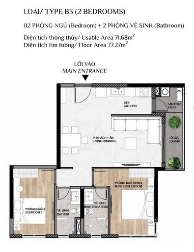 Elysian - bán căn góc 2PN 80m2 giá chỉ 4.450 tỷ All in tốt nhất dự án đợt đầu block C