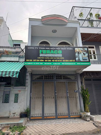 Nhà mặt tiền đường 4*16 đúc lầu xe hơi thông cực rẻ