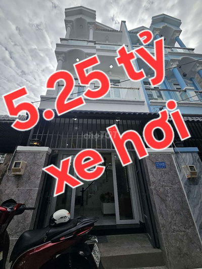 Hẻm 4m Huỳnh Tấn Phát 3 tầng 4pn 5.25 tỷ qua trung tâm rất gần