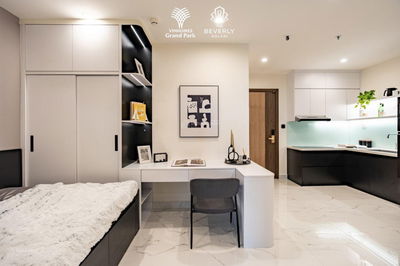 CĂN HỘ CHO THUÊ LÂU DÀI VỚI NỘI THẤT CƠ BẢN (bếp, rèm cửa và máy lạnh) - VINHOMES GRAND PARK