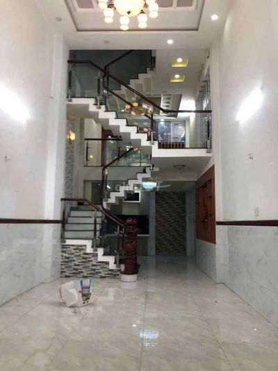 Nhà đẹp hẻm xe tải thông p9 GV. 4x16m lửng 2lầu sân thượng trước sau