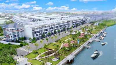 Bán nhanh căn nhà phố LK tại Khu đô thị biệt lập bên sông Vàm Cỏ - Bến Lức. Giá chỉ từ: 3 tỷ/căn