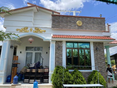 Nhà vườn nghĩ dưỡng 98m2, 2PN mát mẻ, yên tĩnh, mặt tiền DT879D, TG