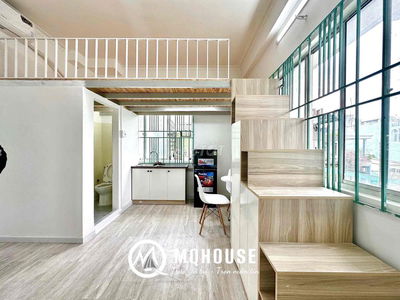 Cho thuê căn hộ duplex có gác siêu rộng ngay vòng xoay Lê Đại Hành 🏠✨