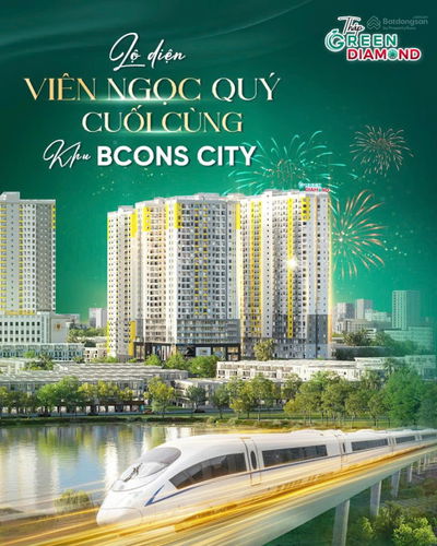Siêu phẩm KIM CƯƠNG xanh khu đô thị Bcons City 1PN-2PN-3PN, Chiết khấu 6%+++, booking 30tr có lãi