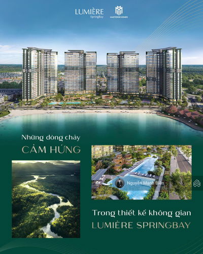 CK tới 20,3% áp dụng duy nhất căn 2PN-2WC 60,5m2 Lumier Spring Bay view biển hồ 18ha siêu đẹp