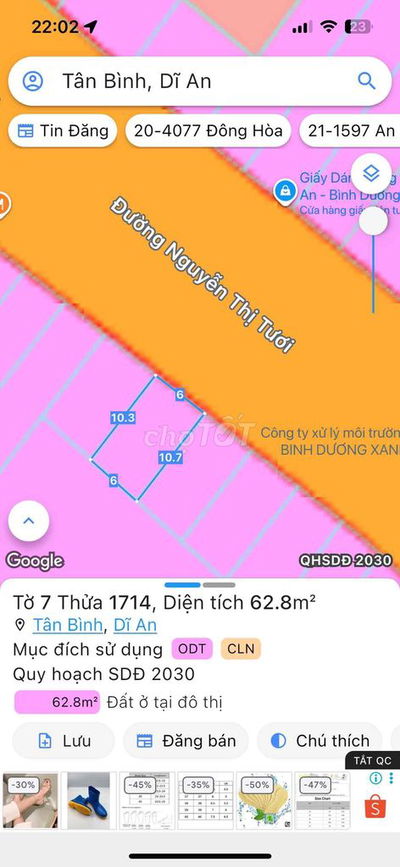 ĐẤT MẶT TIỀN KINH DOANH BUÔN BÁN đường Nguyễn Thị Tươi