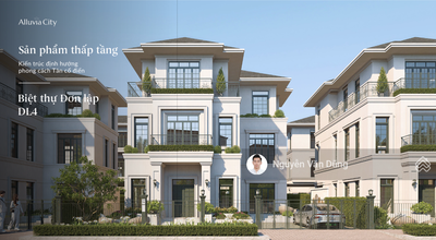 Biệt thự đơn lập view hồ Alluvia từ 303m2 - 328m2. Giá từ 13x Triệu/m2. PKD 0918 114 ***
