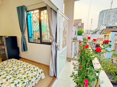 🌇 Căn Hộ 2PN Ban Công Nguyên Tầng_ Full Nội Thất _ 🚩Giáp CV Gia Định