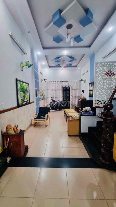 Nhà ngon giá rẻ 100m2 4x25m xây 4 tầng oto đậu cửa 1/ Thới An 22 Q12
