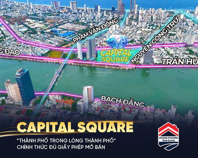 HOT!! ĐỘC QUYỀN QUỸ CĂN CAPITAL SQUARE LOẠI 1PN VIEW SÔNG HÀN -CHIẾT KHẤU ĐẾN 17%- HỖ TRỢ VAY LS 0%