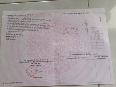 BÁN ĐẤT NỀM TÂN PHÚ- TÂN CHÂU- TÂY NINH