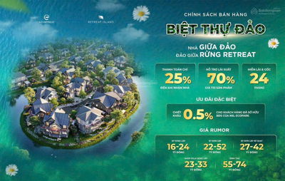 Biệt thự Đảo Eco - Retreat Long An: Siêu phẩm truyền đời mang giá trị xanh bền vững