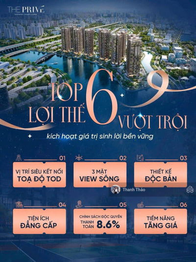 THE PRIVÉ 10.9 TỶ CÒN 1 CĂN 3PN DUY NHẤT TẦNG TRUNG VỪA ĐẸP DT 100M2 CĂN GÓC VIEW SÔNG THÁP 5,6,7,8