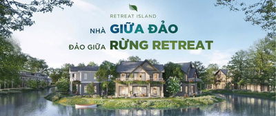 Biệt Thự Đảo Eco Retreat Long An, vay 70% miễn gốc lãi 24 tháng, căn mặt hồ + view công viên