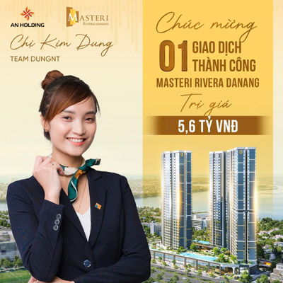 An Holding độc quyền các căn view sông Hàn, pháo hoa, biển tòa A Masteri Rivera Danang chưa ký HĐMB