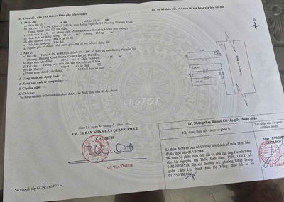 Cần bán nhanh nhà 2 tầng đường Nguyễn Hữu Thọ