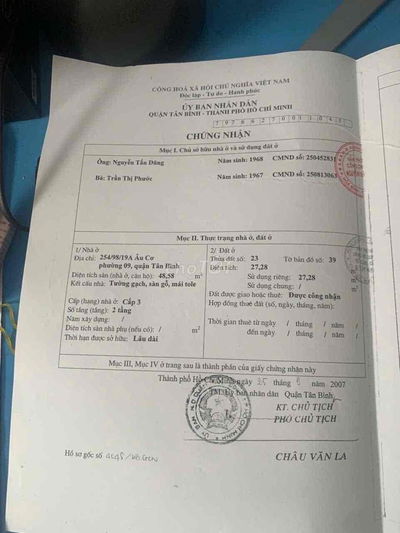 NHÀ BÁN GẤP CHÍNH CHỦ GIÁ RẺ NGAY TÂN BÌNH