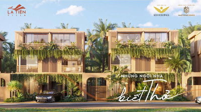 Tặng chiết khấu 17% . Biệt Thự La Tiên Villa - lưng tựa Núi Tiên - mặt nghênh Vịnh Ngọc