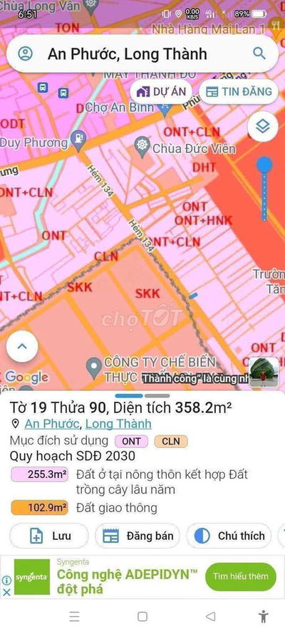 Mặt tiền đường Lôi Hổ, kết nối phùng hưng vs 2 KCN Long Đức, An Phước
