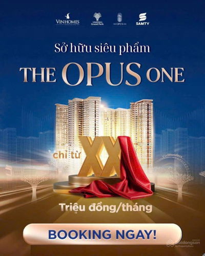 Chính thức nhận Booking đợt đầu tiên OS2-OS3 phân khu The Opus One - Vinhomes Grand Park quận 9.