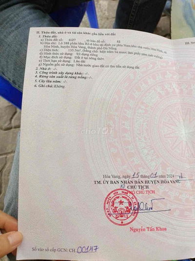 bán đata tdc nhà vườn hninh dt lớn