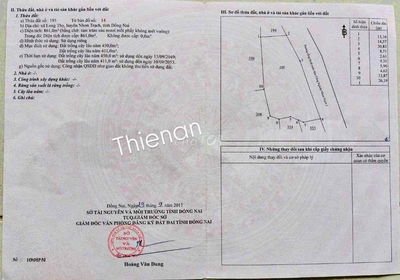 Đất nền 860m2 chính chủ đường Hùng Vương, Long Thọ, Nhơn Trạch