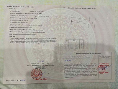 Bán đất 1/ Hương Lộ 2 (4m*18m) hẻm 8m thông kinh doah buôn bán đa dạng