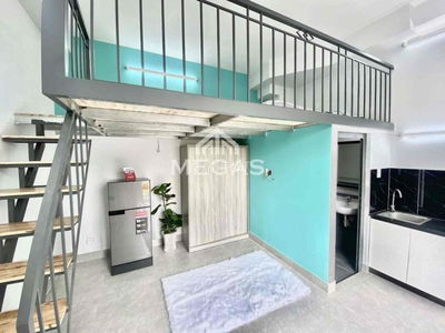 CHUNG CƯ MINI CHO THUÊ PHÒNG GÁC CAO - BAN CÔNG - FULL NỘI THẤT