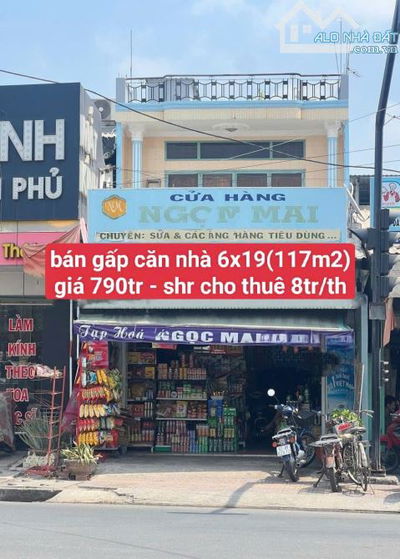 🍀🍀🍀Cần Bán gấp căn nhà ngay chợ Bình Chánh giá 790tr cho thuê 8tr/th - 6x19(117m2)