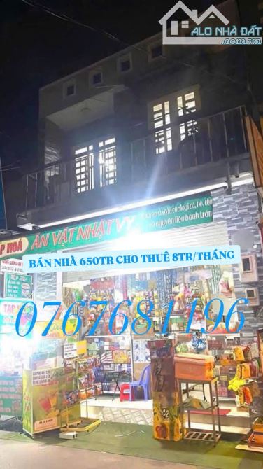 Bán gấp nhà NGAY KHU CHỢ BÌNH CHÁNH đang cho thuê 8triệu/tháng - 120m2 - 650triệu