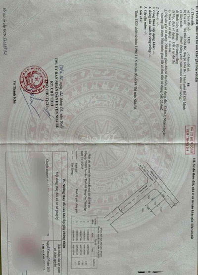 Bán lô đất nhà bè khu The sun Thị trân nhà bè . Giá :4.68 tỷ