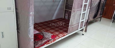 Phòng Nam ở ghép, Bao trọn gói máy lạnh,Full nội thất chăn,ga,gối,nệm
