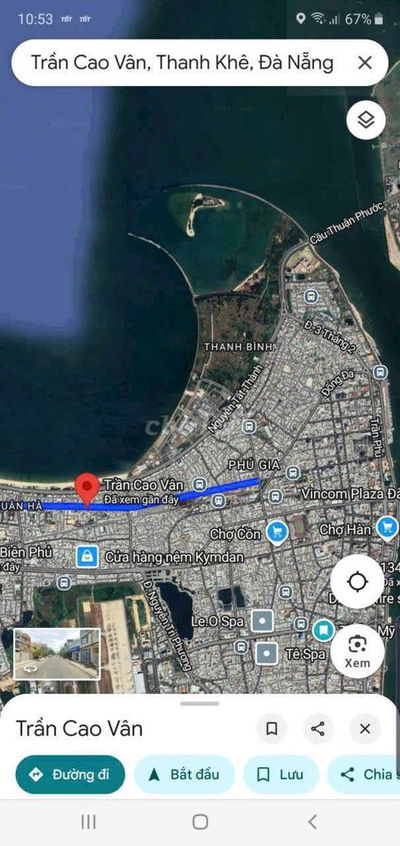 BÁN ĐẤT MẶT TIỀN TRẦN CAO VÂN ĐÀ NẴNG, gần BIỂN THANH KHÊ, 110m² =6,9m
