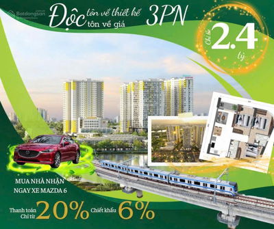 Tháp Green Diamond chính thức nhận booking TT toán trước 500tr, CK 6%, bóc thăm Mazda 6 sang trọng