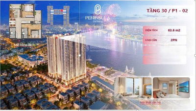 HOT! DUY NHẤT CĂN 2PN VIEW BIỂN MỸ KHÊ 63,6M2 GIÁ GỐC CĐT - SỞ HỮU LÂU DÀI - BÀN GIAO FULL NỘI THẤT