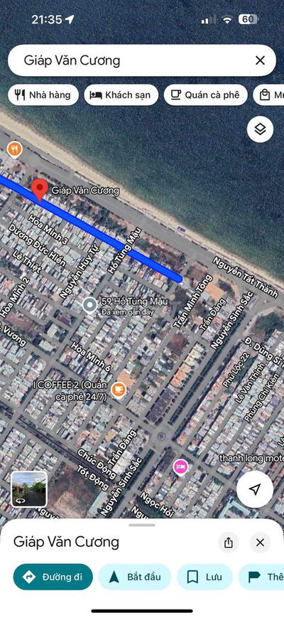 Bán đất đường Giáp Văn Cương,dt:5x16m,View trực diện biển N.Tất.Thành