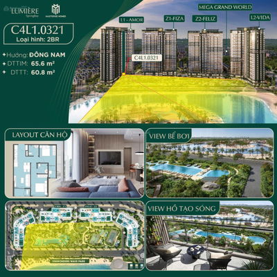 CĂN 2PN VIEW TRỌN BỂ BƠI HỒ TẠO SÓNG, CK 11.5% + 8 CHỈ VÀNG, MIỄN PHÍ DỊCH VỤ 3 NĂM LH: 0942 044 ***