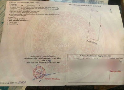 Đất trồng cây hằng năm 269m2 giá rẻ 250 triệu, ở túy loan gần quốc lộ