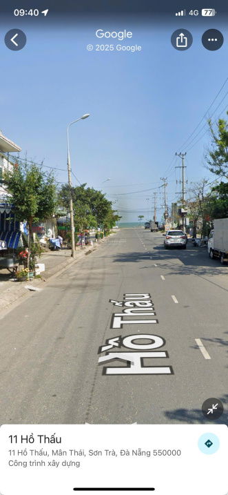 Chào bán mặt tiền đường Hồ Thấu, cách biển đúng 30m bề ngang 10m cực kỳ đẹp - 0911 190 ***